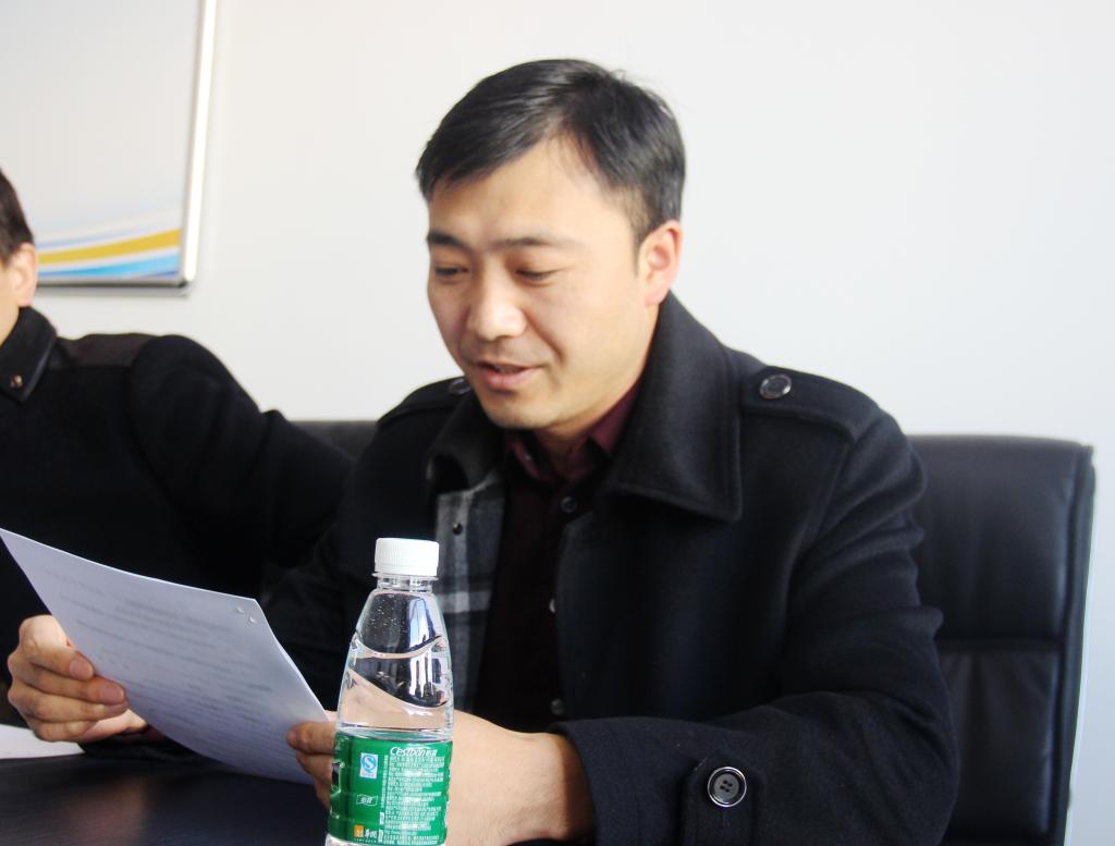 员工处员工资助中心肖金学老师宣读《资助协议》